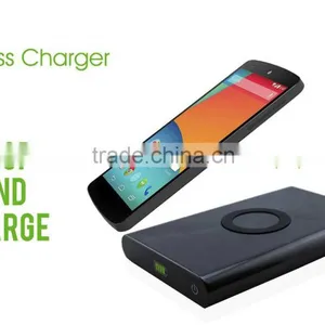 Portable Qi Certificated Wireless Charging Pad With 7000mAh External Battery For Mobilephones Tablets thumbnail-1