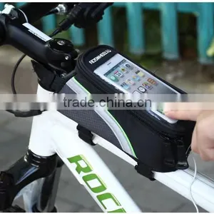 Bicycle Waterproof Smartphone Bag Bike Handlebar Phone Bag Touchscreen Bag thumbnail-1