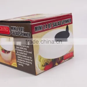 Mini 1.4 Quart Plastic Manual Fruit and Vegetable Salad Spinner thumbnail-2