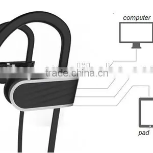 2016 NEWEST Magnetic Bluetooth Headphone Earbuds Earphone for Sports Smartphone Music thumbnail-6