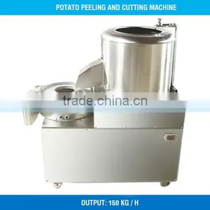 Potato Peeling and Cutting Machine, Multi-Function Potato Chips Peeling and Cutting Machine - TT-VC150(TT-F126) thumbnail-1