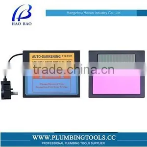Auto-darkening Welding Lens Auto Darkening Welding Filter, Electronic Welding Filter CE ANSI Certificate (HX-ADF124G) thumbnail-1