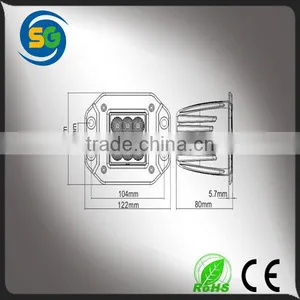 Promotion Square Driving Led Work Light 18w for Auto Truck Offroad thumbnail-4