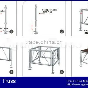 Portable Stage Platform Aluminum Stage Platform Mobile Stage thumbnail-3