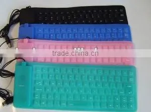 USB Flexible Keyboard/ Usb Foldable Keyboard/usb Silicone Keyboard thumbnail-1