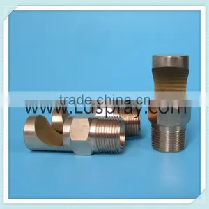 1/8"-1" K Wide Angle NPT or BSPT Brass Water Curtain Flood Flat Jet Nozzle thumbnail-3