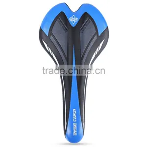 BaseCamp Cycling Bicycle MTB Comfortable Leather Ride Cushion Seat Mat Bicycle Saddle For Mountain Bike Road Bike thumbnail-4