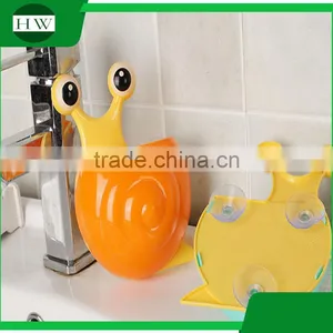 Animal Toothbrush Holder Plastic Snail Toothbrush Holder Snail Wall Mount Toothbrush Holder With Suction Cup Kids thumbnail-5