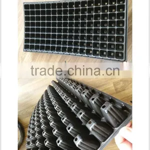 Nursery Trays & Lids,54x28cm Black PS Seed Germination Tray, 128 Cell thumbnail-2