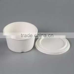 12OZ Compostable Bagasse350ml Deep Bowls With Bagasse Lid L047 thumbnail-4