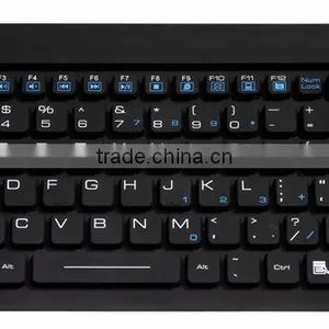 JH-IKB88 Silicone Industrial Keyboard Rigid and Rugged Waterproof and Washable USB and PS/2 thumbnail-1