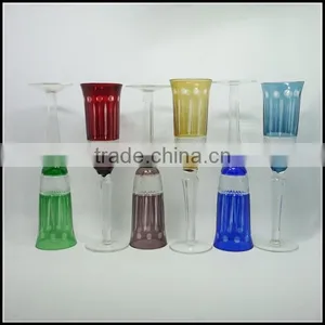 2017 Trendy Denmark Best Selling Mouth Blown Hand Cut Red Wine Glass thumbnail-3