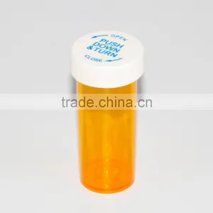Childproof Vials Plastic Children Resistant Cap Vials thumbnail-1