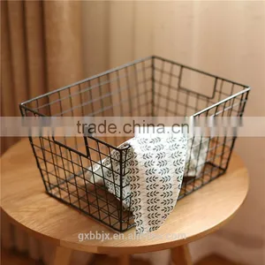 Metal Wire Storage Basket With Open Design thumbnail-4