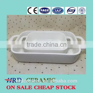 Ceramic Oven Dish/stocked Porcelain Cheese Bakeware Plate thumbnail-1