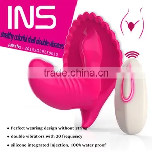 Stealthy Colorful Shell Double Vibrator thumbnail-1