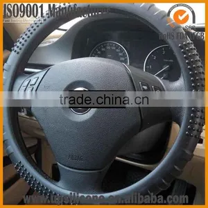 New Silicone Flexible Sport Performance Leather Steering Wheel Cover-Blue thumbnail-1