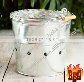 Manufacturing Convenient Camping Bucket Argentine BBQ Charcoal Grill thumbnail-1