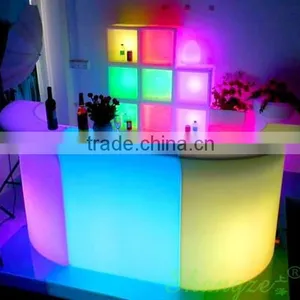 Shenzhen Modern Welcoming Reception Bar Counter With Inbuilt LED Lights thumbnail-1