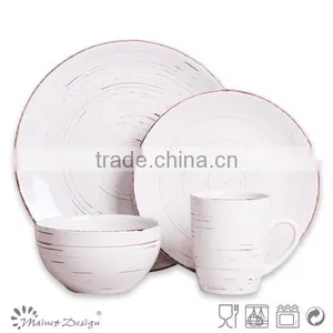 Retro Antique Finished Stoneware Dinner Set 18pcs thumbnail-6