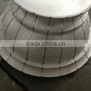 Vacuum Brazed Diamond Profile Wheel for Stones/large Diamond Granite Router Cutting Bits thumbnail-1