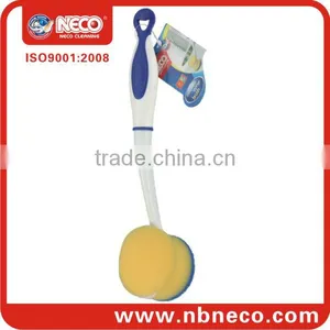 Kitchen Cleaning Sponge Brush With Handle thumbnail-1
