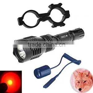 Brightest White/red/green CREE LED Hunting Flashlight With Laser Pointer thumbnail-1