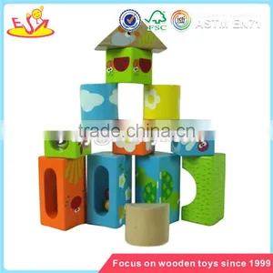Wholesale Baby Wooden Building Blocks Toy Teaching Aid Wooden Building Blocks Toy W13A027 thumbnail-2