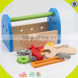 2017 Hot Sale Diy Kids Repair Tool Wooden Toolbox W03D063 thumbnail-2