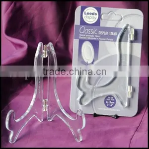 Wholesale Classic Display Stand : Medium Black & Clear Plastic: Plate, Photo, Print, Card thumbnail-4