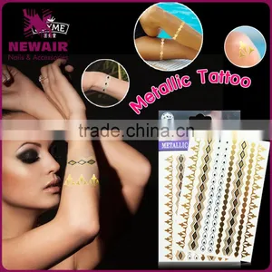 Metallic Tattoo Gold Temporary Tattoos Sticker Wholesale thumbnail-1