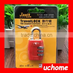 UCHOME Christmas Gift Colorful Custom Travel Secure Code TSA Lock, Luggage 3 Digital Combination TSA Code Lock Padlock thumbnail-5
