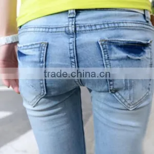 Fashion Knitted Tall Women's Fancy Denim Jeans Ladies Sex Jeans Women's Fashion thumbnail-4