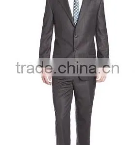 Grey Tonal Pinstripe Wool Suit (SHT1114) thumbnail-1