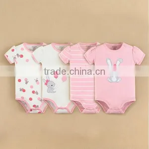 MOM AND BAB 2015 Baby Clothes Set 100% Cotton Embroidery Baby Romper Gift Set 4in1 thumbnail-4