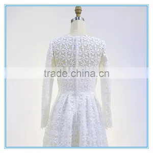 Fashion Women Embroidery Lace Wedding Bridesmaid Dress thumbnail-3
