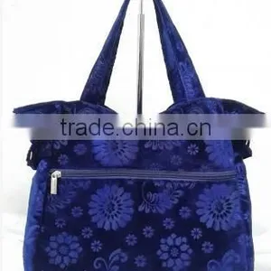 Ladies Elegant Fashion Velvet Handbag thumbnail-2