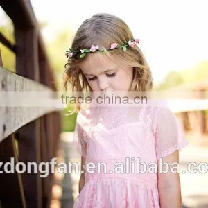 Guangzhou Kid Garment Factory Baby Boutique Wholesale White Dress Lace Baby Frock Patterns thumbnail-5
