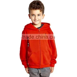 Wholesale 65 Cotton 35 Polyester Children Custom Printed Zip Up Fleece Hoodie thumbnail-3