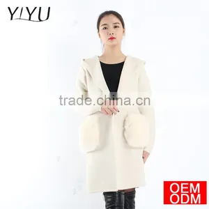 2017 Winter Women Heavy Cardigan With a Hood thumbnail-5