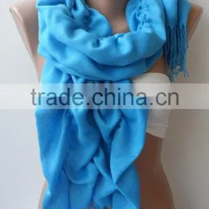 Turquoise Pashmina Scarfs Ruffle Pashmina Scarves Ruffled Soft Scarf Frilly Women Scarf Wedding Scarf PASHMINA Blue Scarfs Turqu thumbnail-2