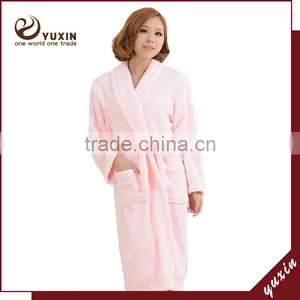 Customized Color Fleece Robe Towel Robe Breathable Hotel Bath Robe FR0001 thumbnail-1