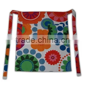 Wholesale Promotional Factory Price Customized Polyester Mixed Waist Half Aprons for Women thumbnail-5