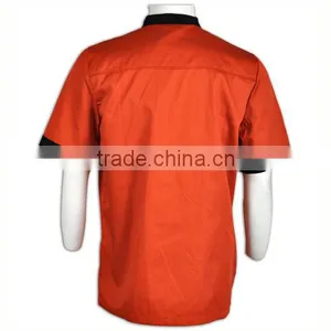 On-Time Shipment Red Color Chef Kitchen Uniform thumbnail-4