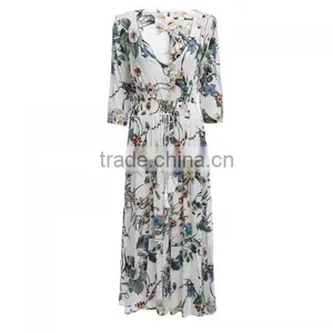 2017 High Waist One-piece Dress Big Pendulum Type Fashion Dress thumbnail-4