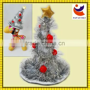 Factory Sale Green Christmas Tree Style Pet Top Hats thumbnail-1
