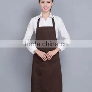 Wholesale Shopping Guide Advertising Promotions Polyester-cotton Aprons Custom Catering Fast Food Restaurant Work Aprons Hanging thumbnail-6