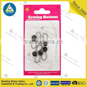 Removable Metal Button Collar Extenders With Spring for Shirts/jeans/trousers With Black Crystal Mounted thumbnail-6