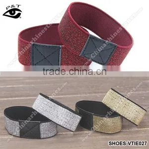 3 Colors Wide Elastic Ribbon Shoe Straps Removable Shoes Straps thumbnail-1