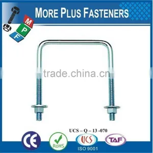 Made In Taiwan Gibraltar Black Phosphate Zinc Plated Square Bend U Bolt thumbnail-6